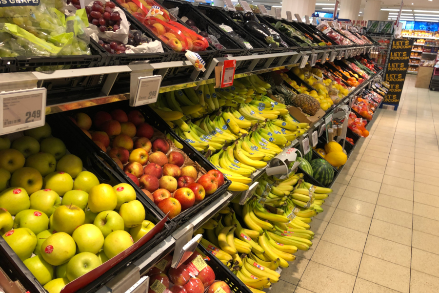 Obst und Gemüseabteilung